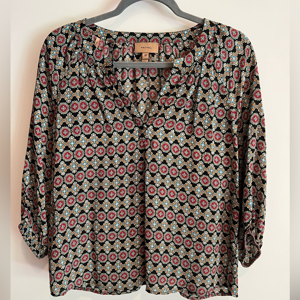 Kachel silk blouse petite size small